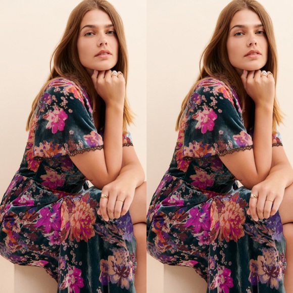 🎉SOLD OUT 🎉Bhldn Harlyn Guest Of Honor Velvet Dress - Picture 3 of 7